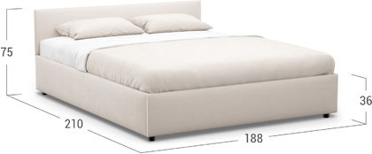 Кровать двуспальная Prima Classic New 180х200 Модель 1220