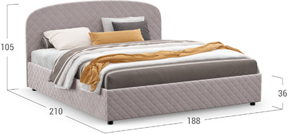 Кровать двуспальная Allegro New 180х200 Модель 1224
